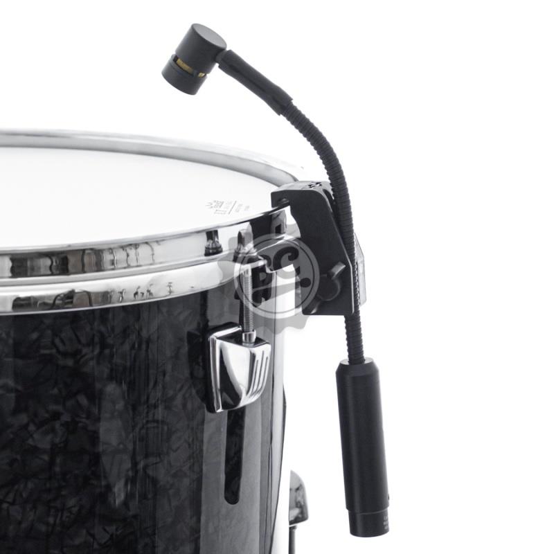 Microfone CS Custom Sound CSD4 Dinâmico para tons, caixa, surdo e sopro com clamp de fixação