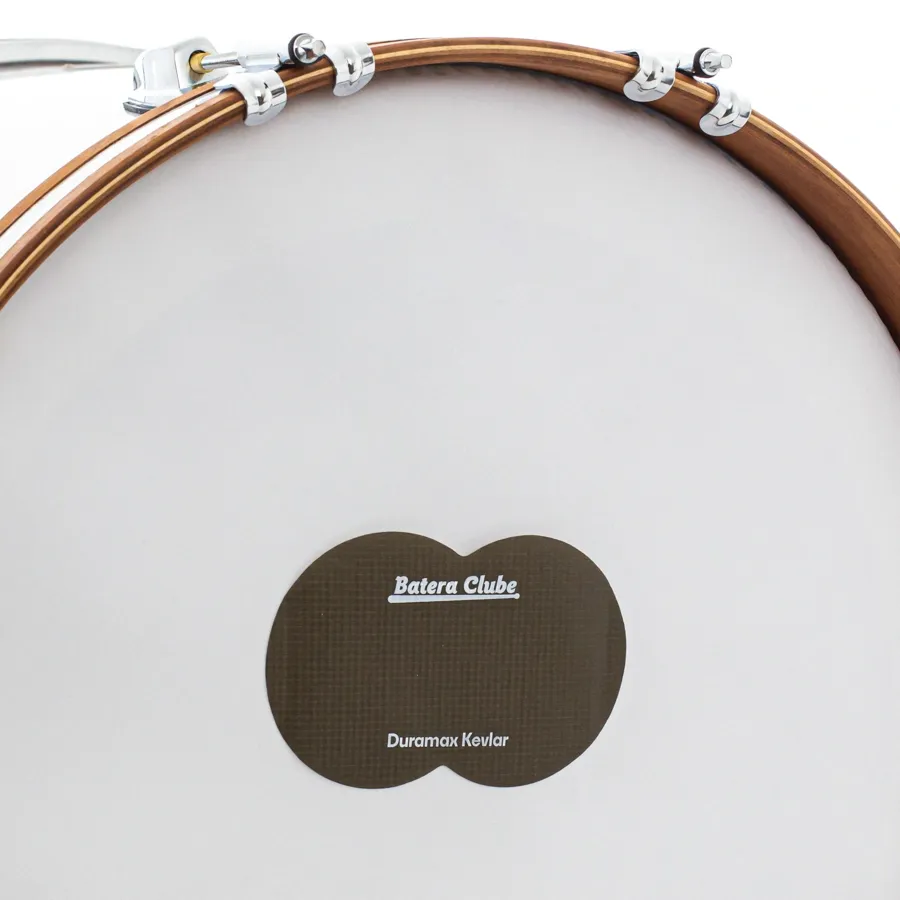 Pad de Bumbo Batera Clube Signature Double Black Kevlar heavy pad kick pedal duplo tipo Remo Falam Slam