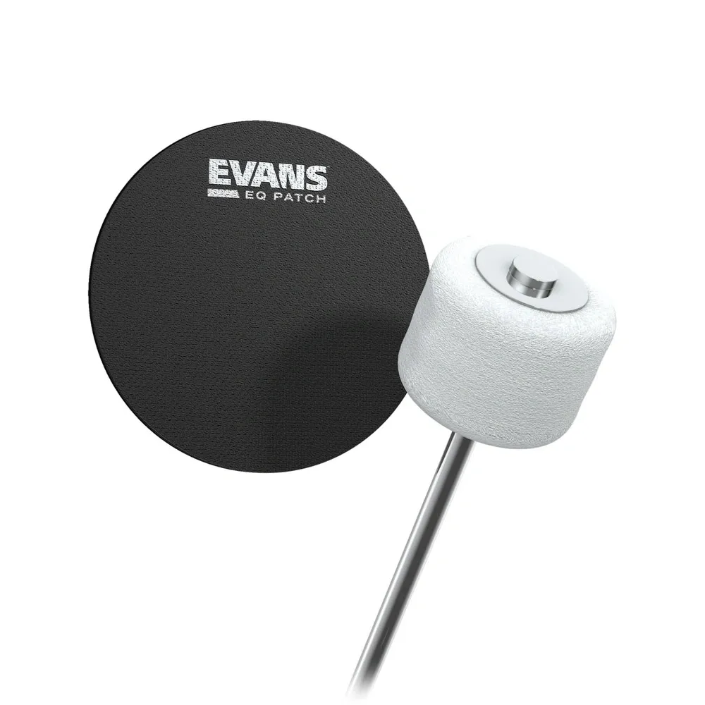 Pad de Bumbo Evans EQPB1 Patch com 2 Unidades (Proteção Aveludada) Pad Kick (014108)
