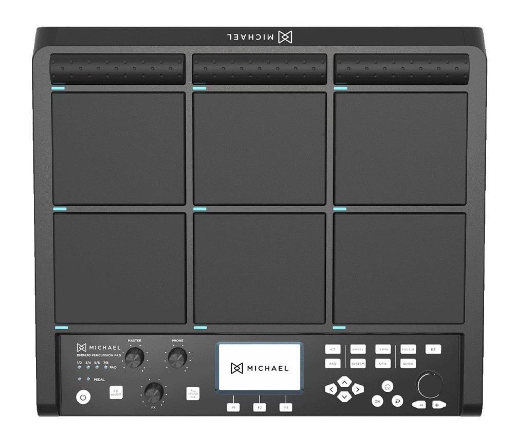 Pad de Efeitos Michael DMX630 Top Multi Pad, sampler, percussão, bateria eletrônica, efeitos e looper