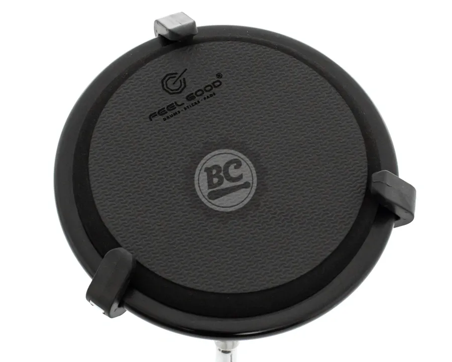 Pad de Estudo Feel Good Tradicional Black 10" borracha nas 2 partes Made in Brazil Gourmet Artesanal