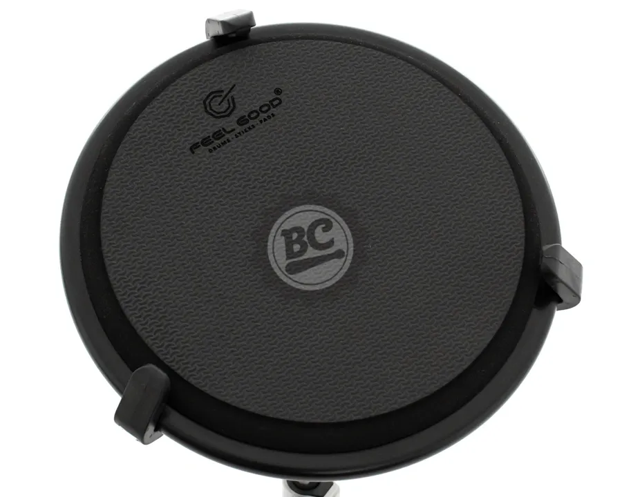 Pad de Estudo Feel Good Tradicional Black 12" borracha nas 2 partes Made in Brazil Gourmet Artesanal