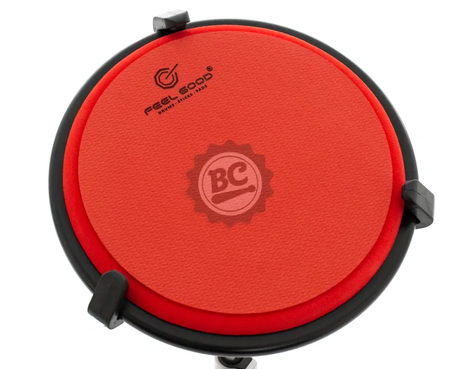 Pad de Estudo Feel Good Tradicional Red 12" borracha nas 2 partes Made in Brazil Gourmet Artesanal
