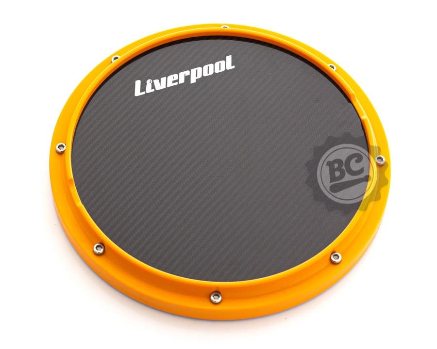 Pad de Estudo Liverpool Fibra de Carbono 12" Premium com borda de rimshot e padrão top (11592)