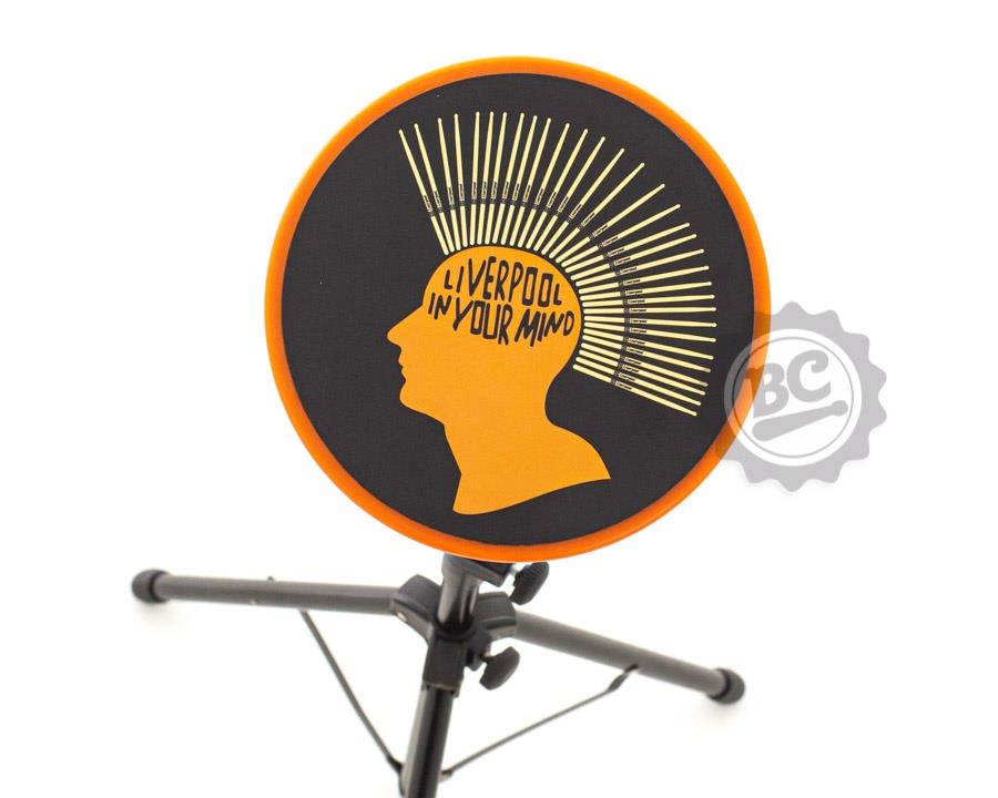 Pad de Estudo Liverpool na Cabeça 08" com estante 8mm padrão top tipo Meinl e Zildjian (11587)