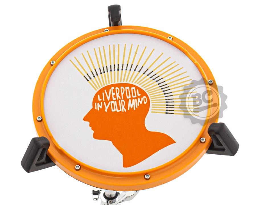 Pad de Estudo Liverpool Rimshot Power 12" Premium com borda de rimshot e padrão top (11590)