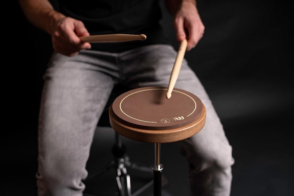 Pad de Estudo Meinl Stick & Brush 06" SB508 Practice Pad tamanho grande luxo com borracha siliconada