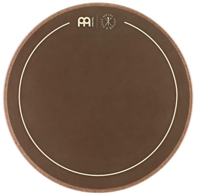 Pad de Estudo Meinl Stick & Brush 12" SB509 Practice Pad tamanho grande luxo com borracha siliconada