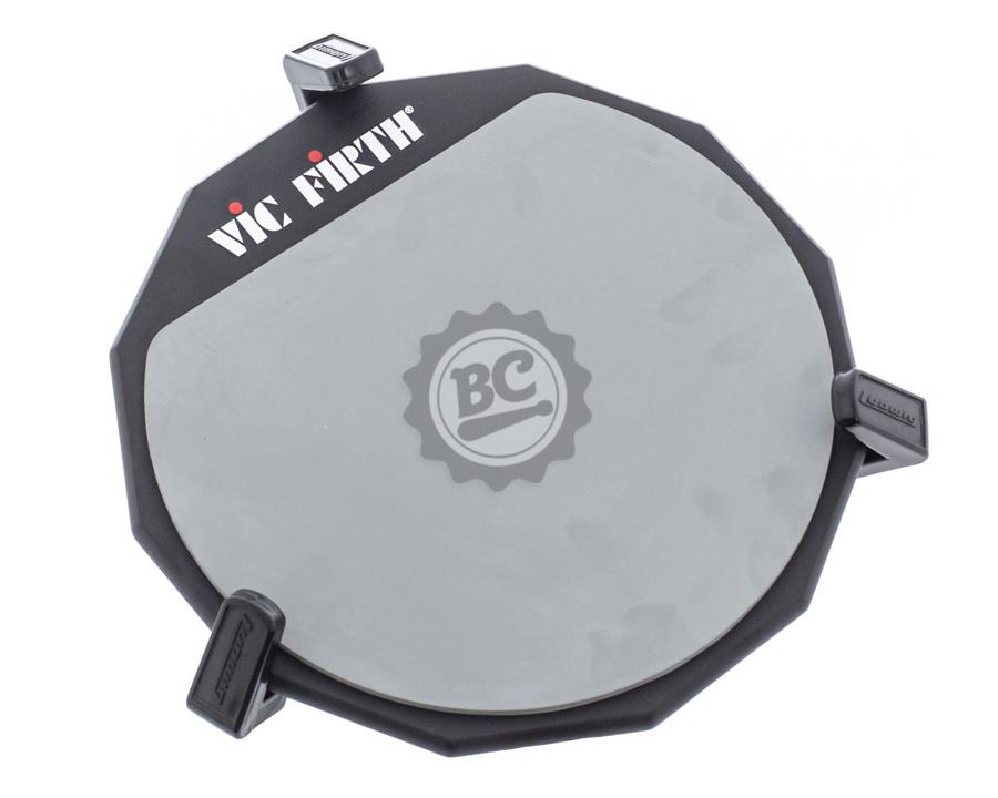 Pad de Estudo Vic Firth PAD12D Dual Face com 2 Superfícies de Borracha e Durezas Diferentes (8723)