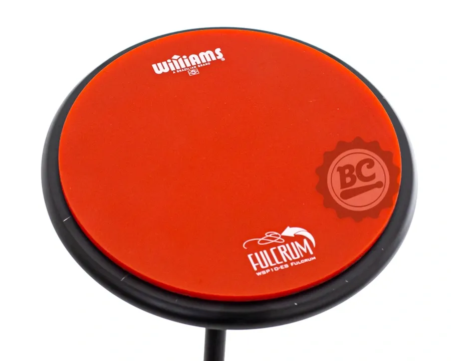 Pad de Estudo Williams Fulcrum Red 10" densidade média mais versátil nos estudos e rosca para fixação WSP10-EB-FULCRUM