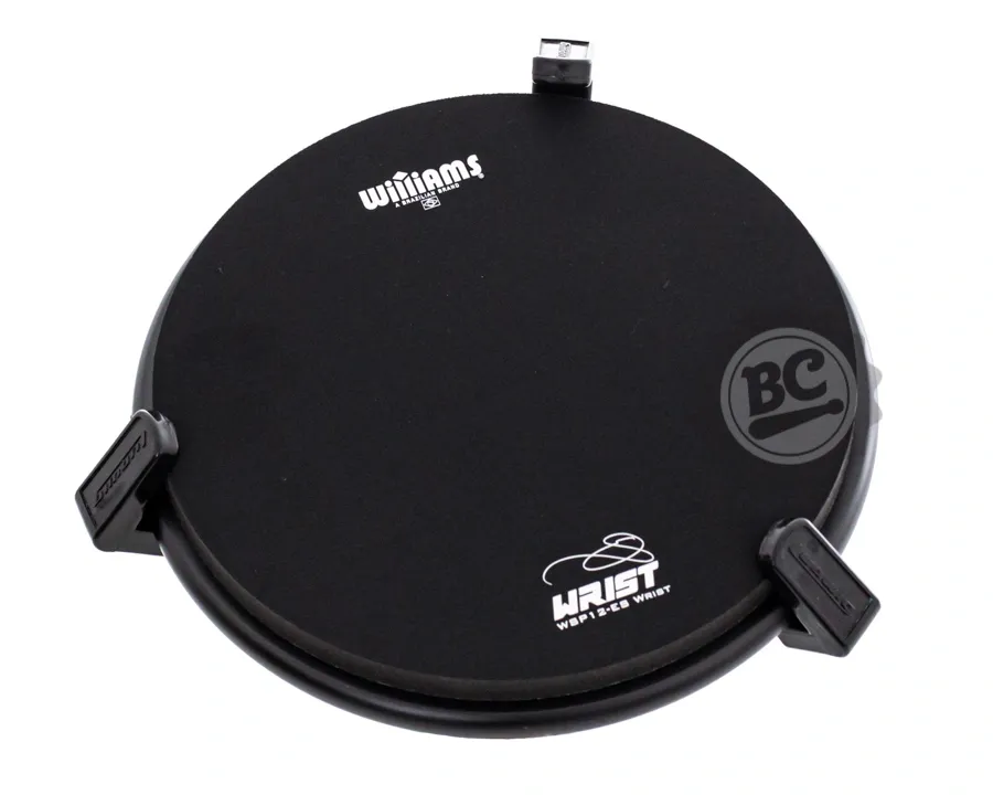 Pad de Estudo Williams Wrist 12" com borracha extra macia e pouco rebote para fortalecer os toques WSP12-EB-WRIST