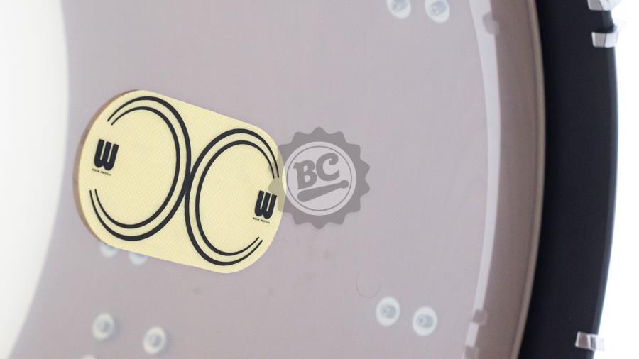 Pad Kick de Bumbo Williams Kevlar WDKV-YL Heavy Kick Patch compatível com pedal duplo