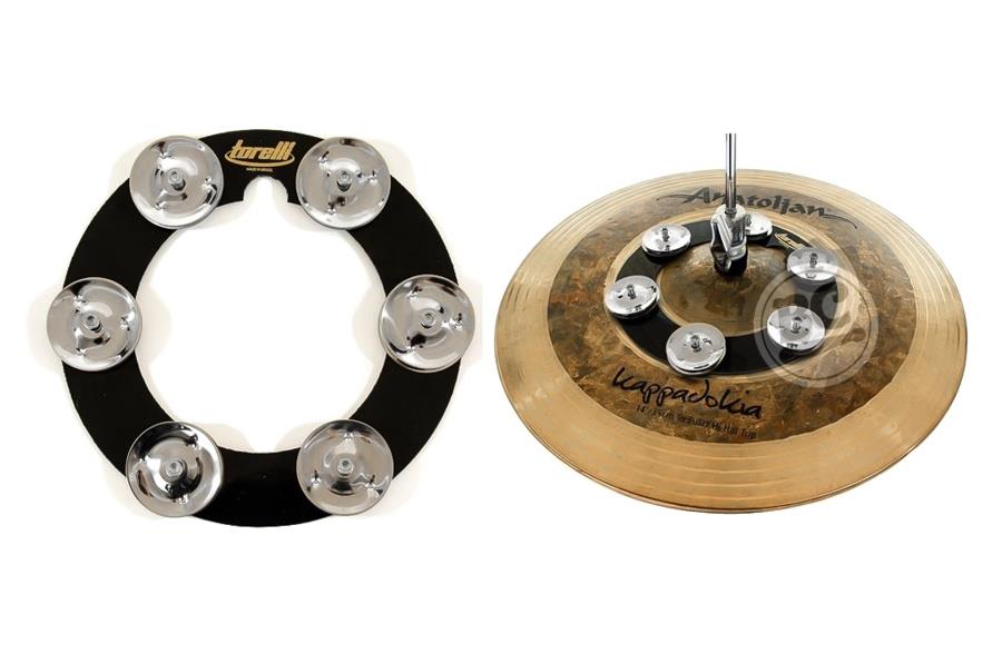 Pandeirola de Chimbal Torelli Ring Hat TA525 para Fixar no Chimbal ou no Ride como Chuveirinho