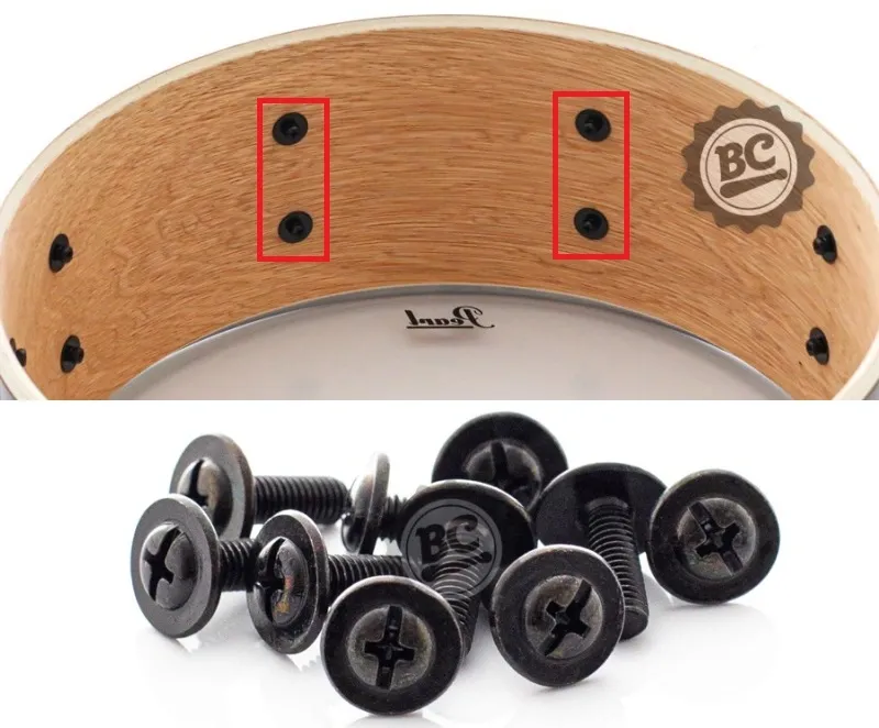 Parafuso Spanking by Zellmer Profire M5x14 Black kit com 10 unidades internos de canoa para a maioria das marcas (1361)
