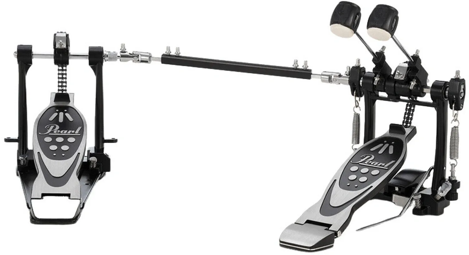 Pedal Duplo Pearl P-532 Roadshow Series Double Chain Drive com batedor de 2 faces e corrente dupla