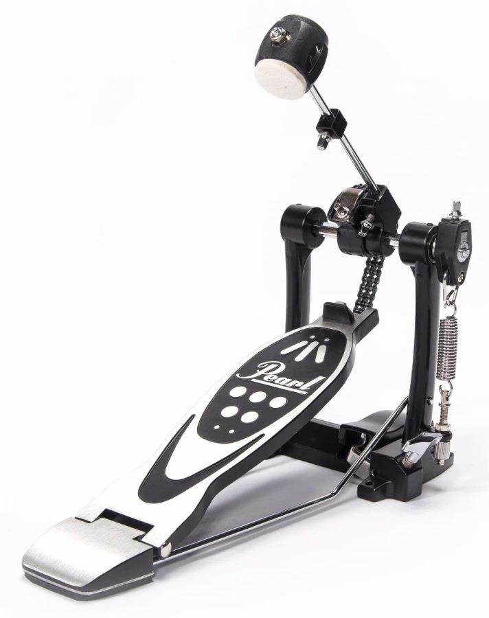 Pedal Simples Pearl P-530 Roadshow Series Double Chain Drive com batedor de 2 faces e corrente dupla