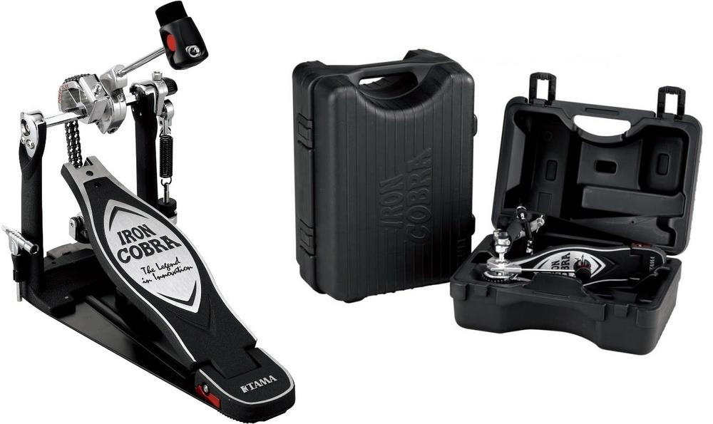 Pedal Simples Tama Iron Cobra Power Glide HP900PN com Mola Extra Propulsora Cobra Coil e Case (035235)