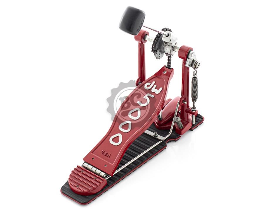 Pedal Single DW 5000 Single Chain Drive (Usado) reformado com base fixa com batedor Roland (Made in USA)