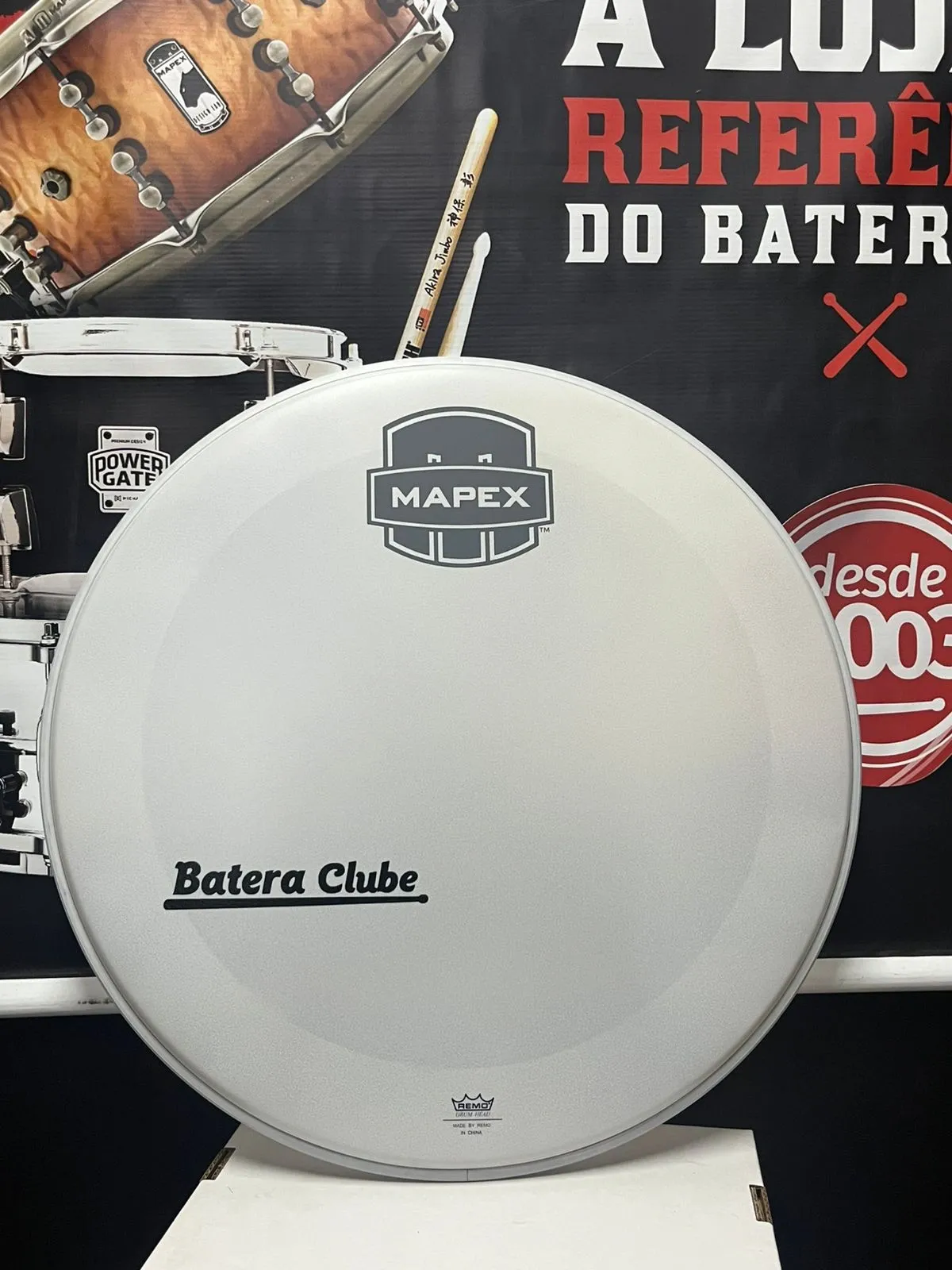 Pele Mapex Resposta de Bumbo Coated com Muffle 20" (Saldão) Original Powerstroke Coated