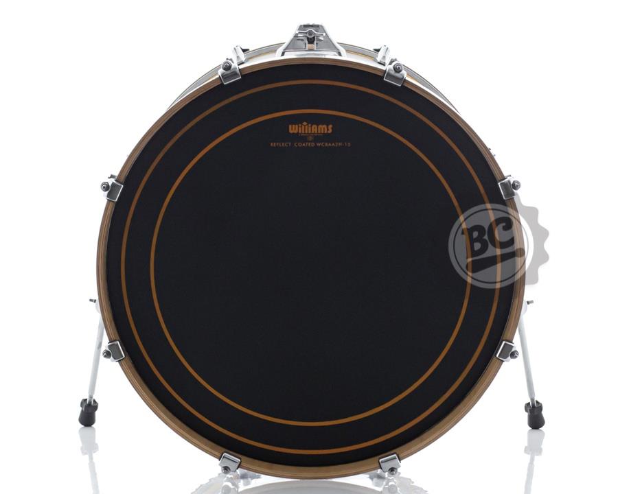 Pele Williams Signature Aposan Reflect Coated Bass 18" dupla preta porosa pra bumbo WCBAA2FF-15MIL-18BD
