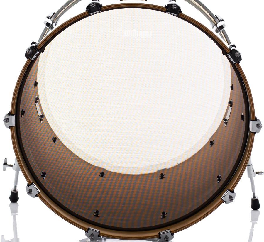 Pele Williams SoundLess 22" de bumbo Silent Mesh para estudar em silêncio WL1-MESH-22