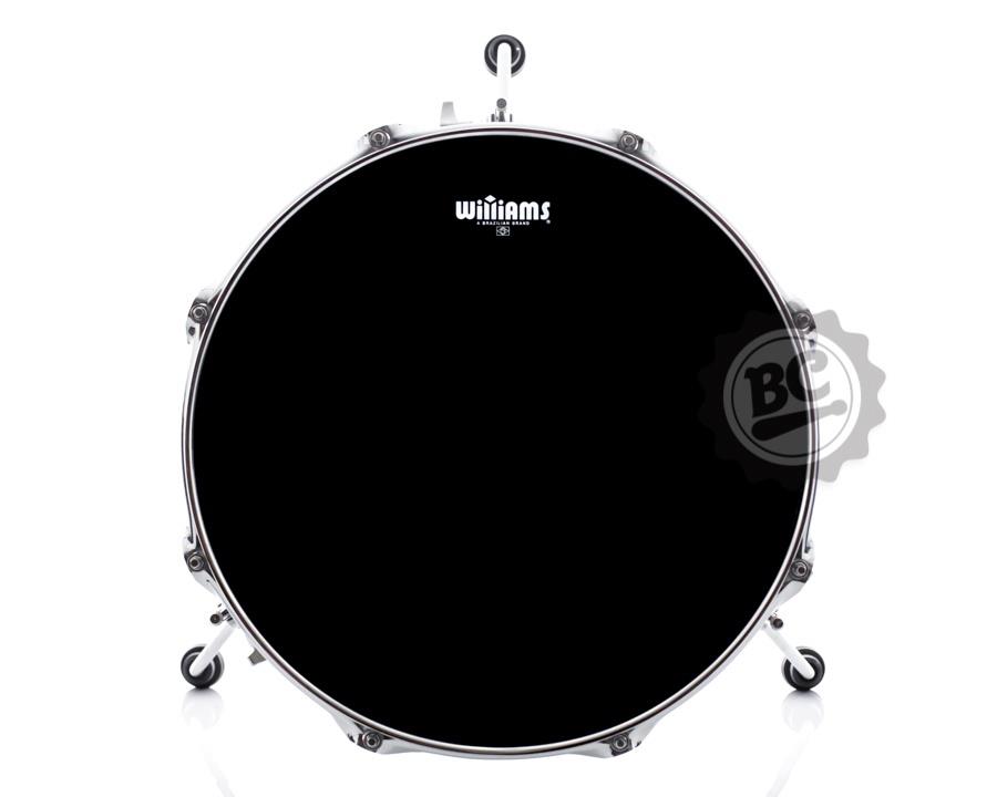 Pele Williams WS1 Black 14" preta filme único tipo Ebony WS1-10MIL-14 resposta ou batedeira