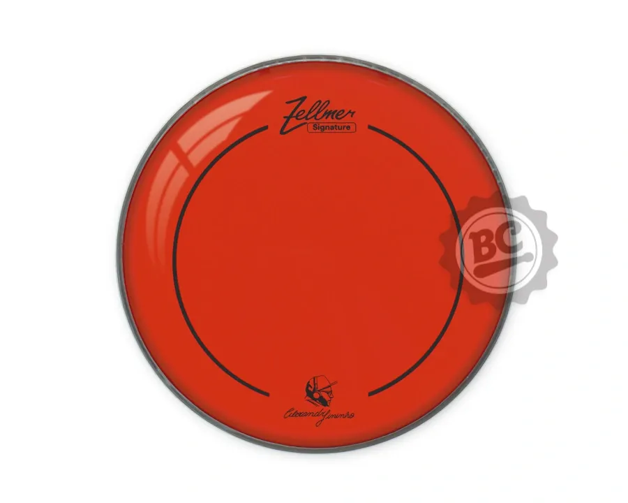 Pele Zellmer Signature Alexandre Fininho Red Clear 10" filme duplo vermelha mais fina (1743)