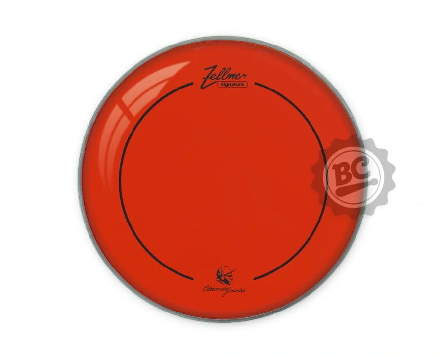 Pele Zellmer Signature Alexandre Fininho Red Clear 12" filme duplo vermelha mais fina (1744)