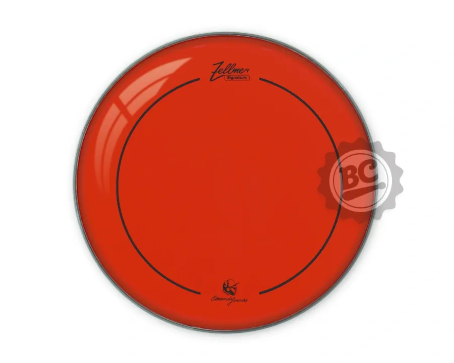 Pele Zellmer Signature Alexandre Fininho Red Clear 13" filme duplo vermelha mais fina (1745)