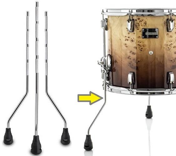Pés de Surdo Odery Eyedentity EYE-FTL Kit com 3 Unidades compatível com diversas marcas