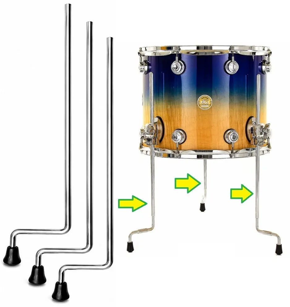 Pés de Surdo Torelli TTS52 padrão DW haste 12.7mm com 3 unidades compatível com diversas marcas