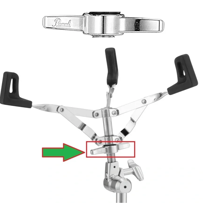 Porca central da cesta da estante de caixa Pearl ZD-133 para S-930, peça central que gira pra abrir e fechar