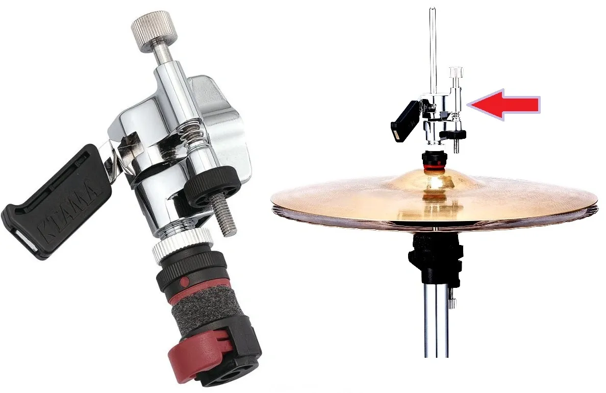 Presilha de Chimbal Tama STDC7 com Alavanca para tocar chimbal solto com pedal duplo Sizzle Touch Drop Clutch