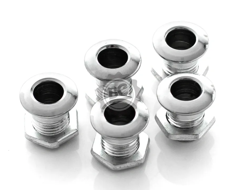 Respiro de Tambor Zellmer by Spanking Kit com 5 de 16mm em Aço com Rosca e Bucha de Fixação Air Vents (1241)