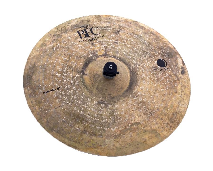 Ride BFC Brazilian Finest Cymbals Dry Dark Multi 18" Crash Ride DDM18 em Bronze B20