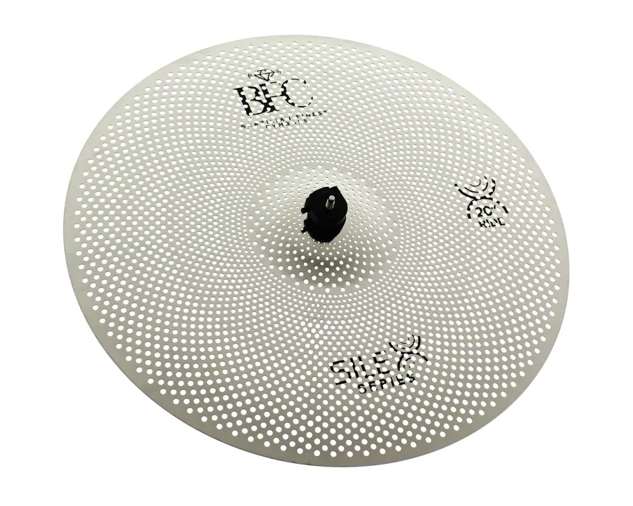 Ride BFC Cymbals Silex Silver Brilliant 20" Low Volume Mute controle até 80% menor