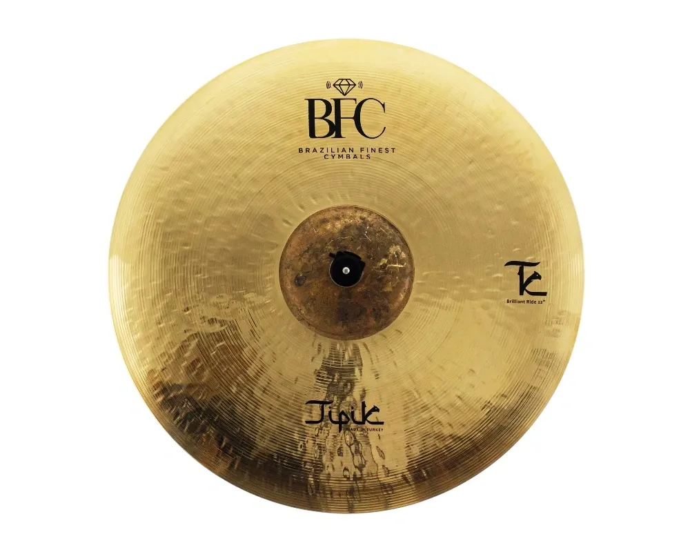 Ride BFC Cymbals Tipik Brilliant 22" TPR22 em Bronze B20 (Made in Turkey)