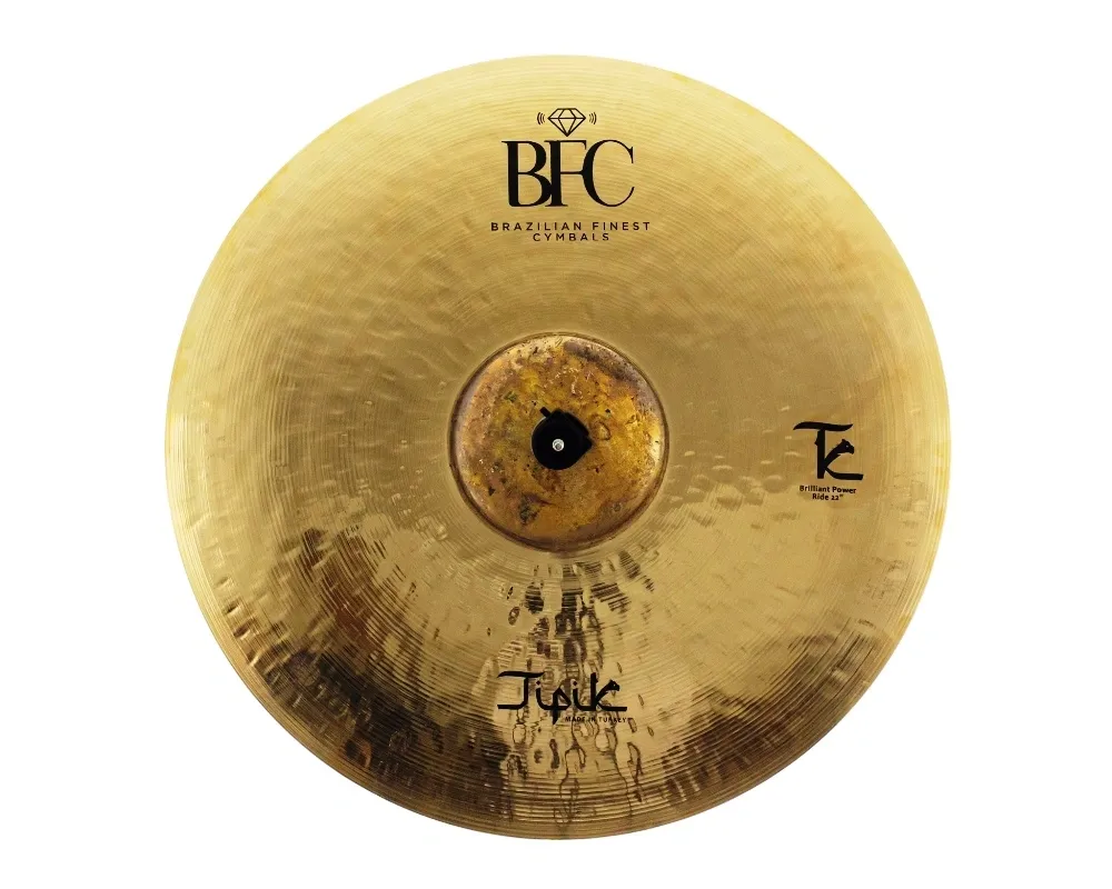 Ride BFC Cymbals Tipik Brilliant Power 22" TPPR22 em Bronze B20 (Made in Turkey)
