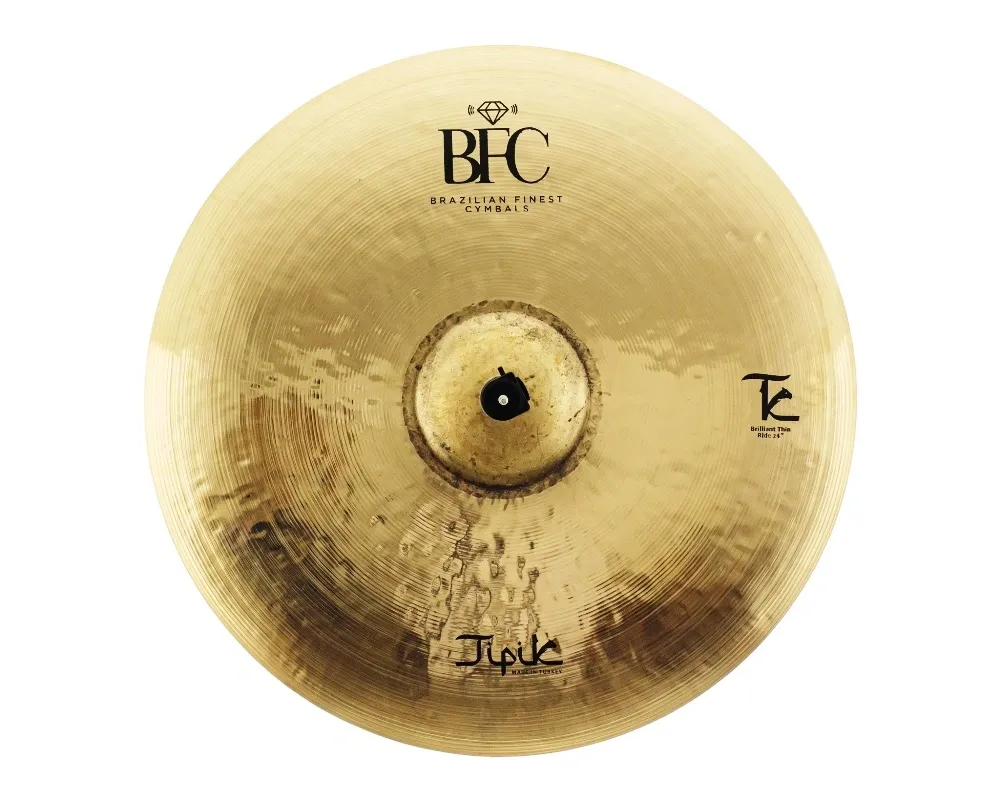 Ride BFC Cymbals Tipik Brilliant Thin 24" TPTR24 em Bronze B20 (Made in Turkey)