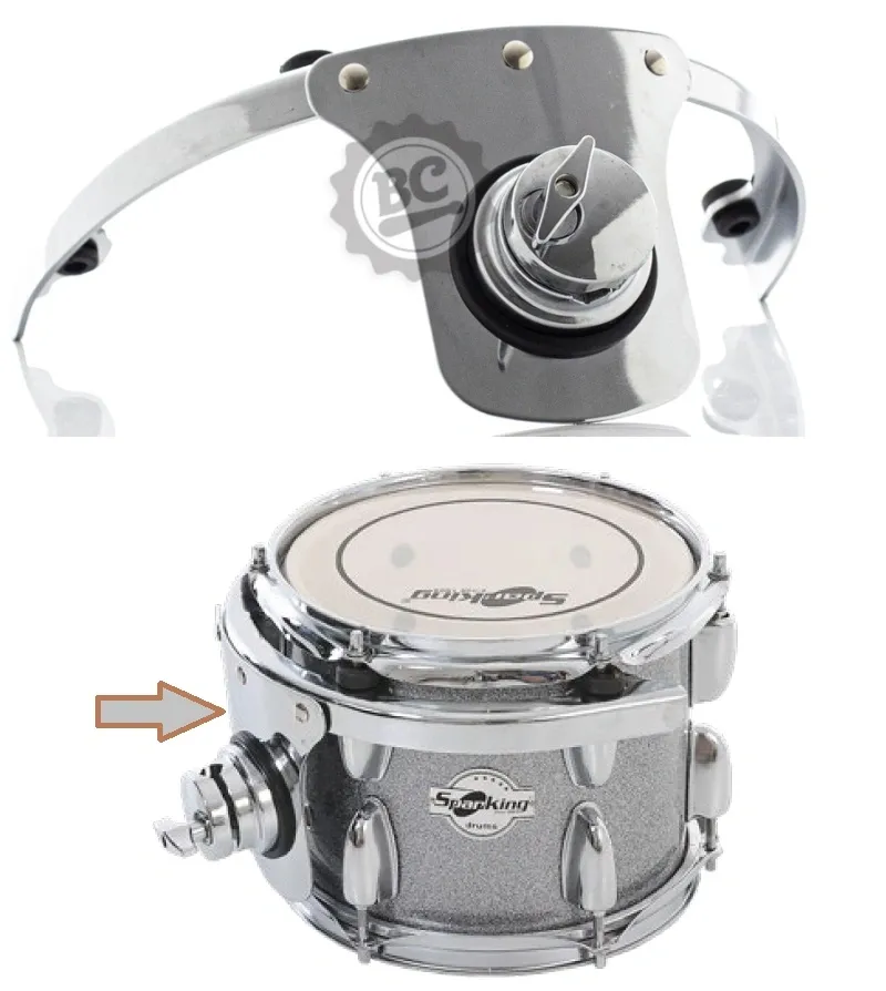 Sistema de Tom Flutuante Spanking by Zellmer Profire tipo Rim para Tons de 08" compatível com todas as marcas (1369)