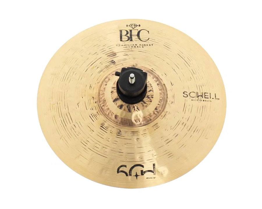Splash BFC Brazilian Finest Cymbals Schell 12" SCSP12 em Bronze B10 Plus Hand Hammered (Made in Brazil)