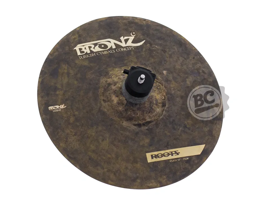 Splash Bronz Cymbals Roots Formula Series 10" em Bronze B20 by Odery BRZ-ROO-SP10