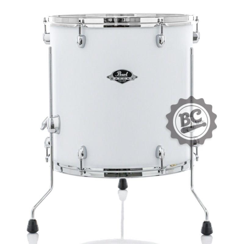 Surdo Avulso 14" Pearl Export EXX Satin White 14x14" com 3 pés inclusos