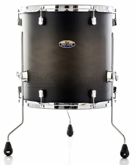 Surdo Avulso 16" Pearl Decade Maple Satin Black Burst 16x16" (Liquidação) transforme em bumbo