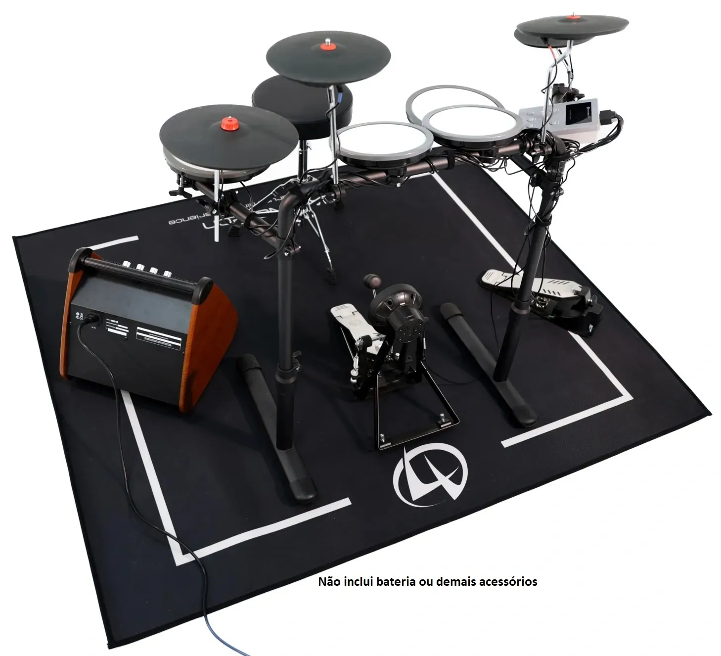 Tapete de Bateria Nagano Tech Medidas 1,60m X 1,40m exclusivo pra bateria Acústica ou eletrônica