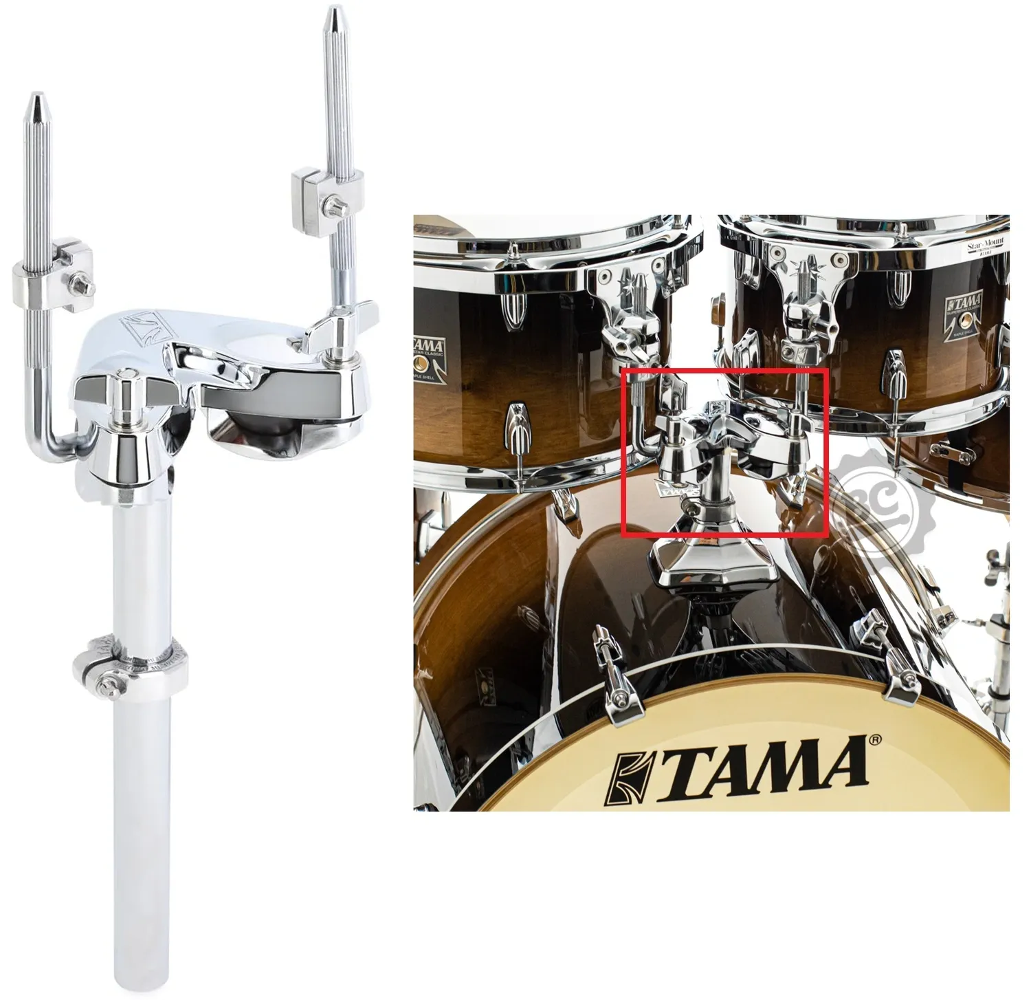 Tom Holder Tama MTH600 Superstar Classic Duplo Padrão 10,5mm Multiuso para Tons ou Acessórios Top