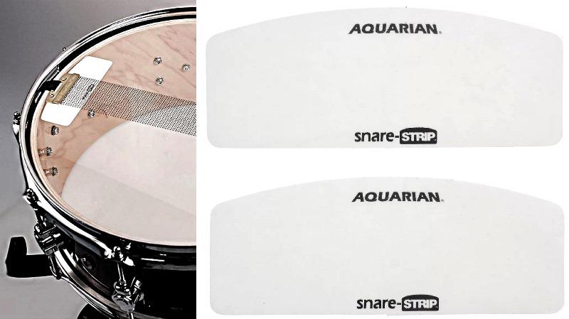 Protetor de Esteira de Caixa Aquarian Snare-Stripe ST4 para controlar e não furar a pele de resposta