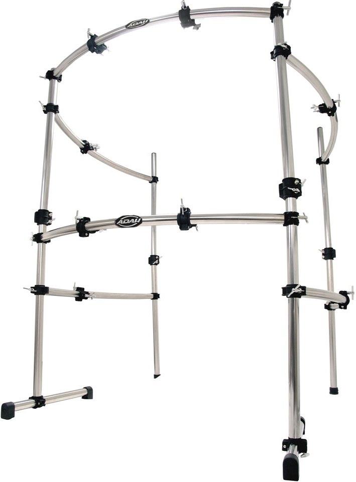 Rack Adah RDR-0524 com 3 Lados Curvos em 2 Andares e 8 Clamps Compatível com Bumbos até 26"