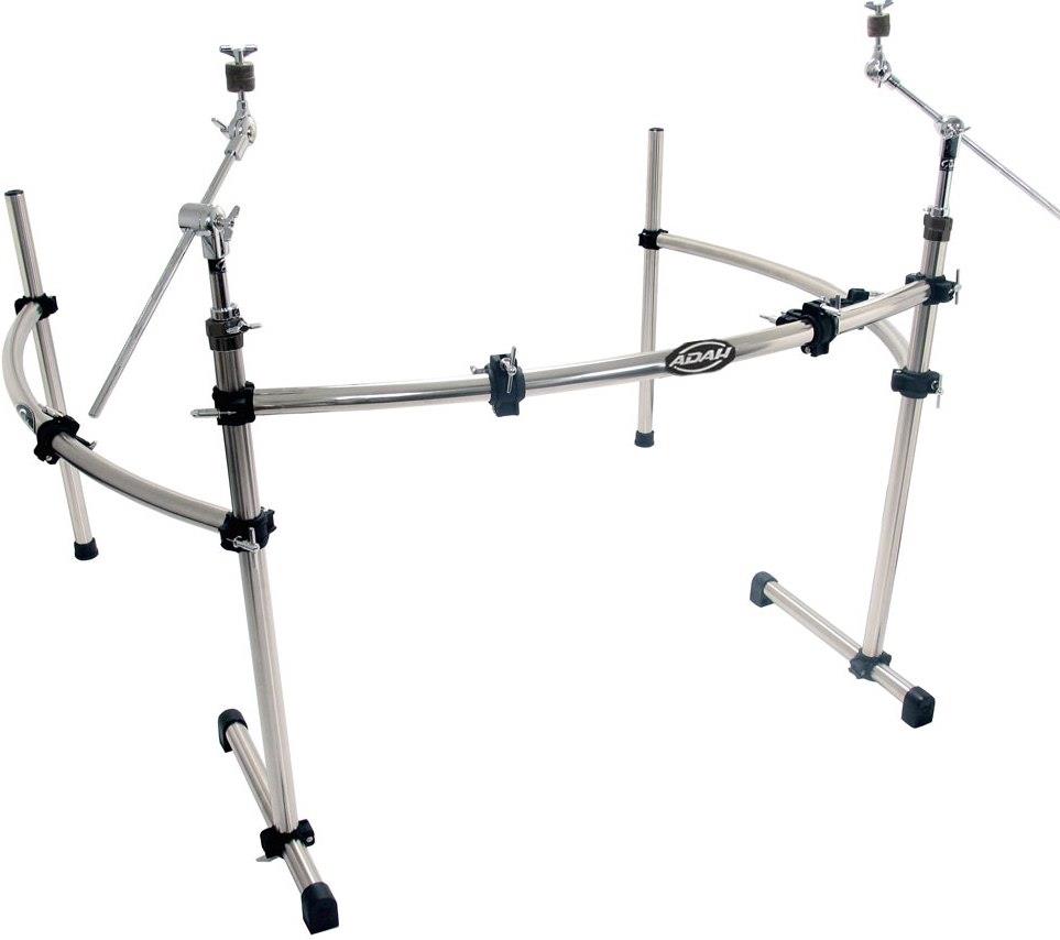 Rack Adah RDR-5022 com 3 Lados Curvos 2 Extensores Girafa e 4 Clamps Compatível com Bumbos até 26"