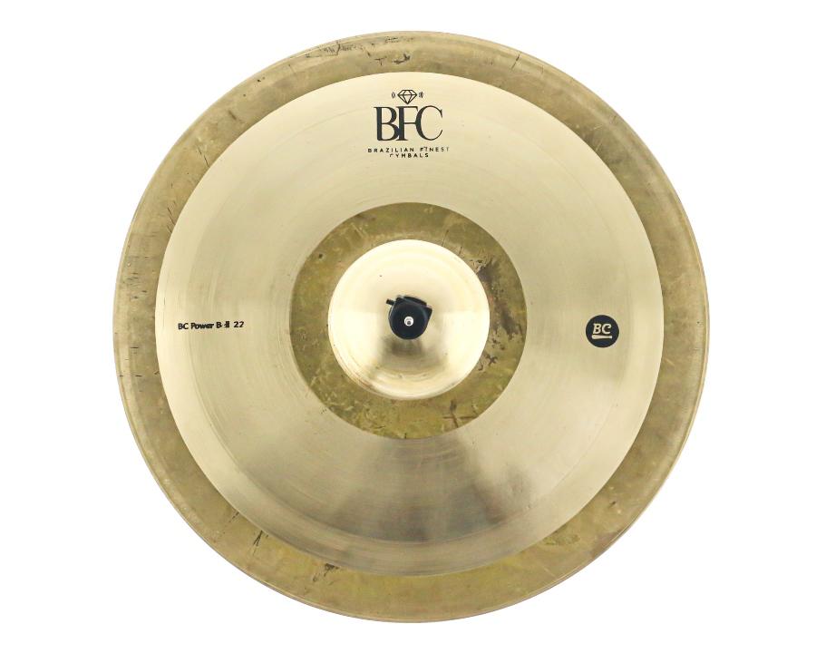 Ride BFC Brazilian Finest Cymbals Versaliko Power Bell 22" VPBR22 Heavy com muito ping em Bronze B20